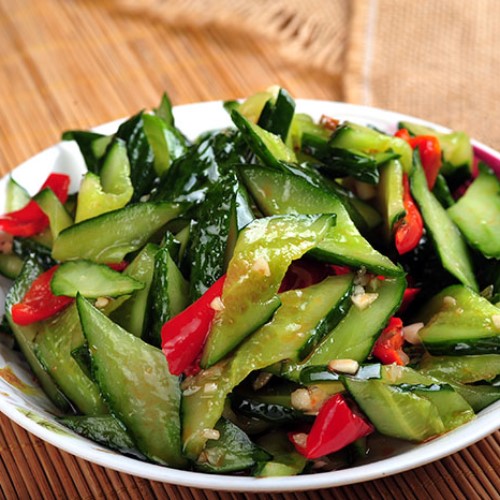 Hot and sour cucumber