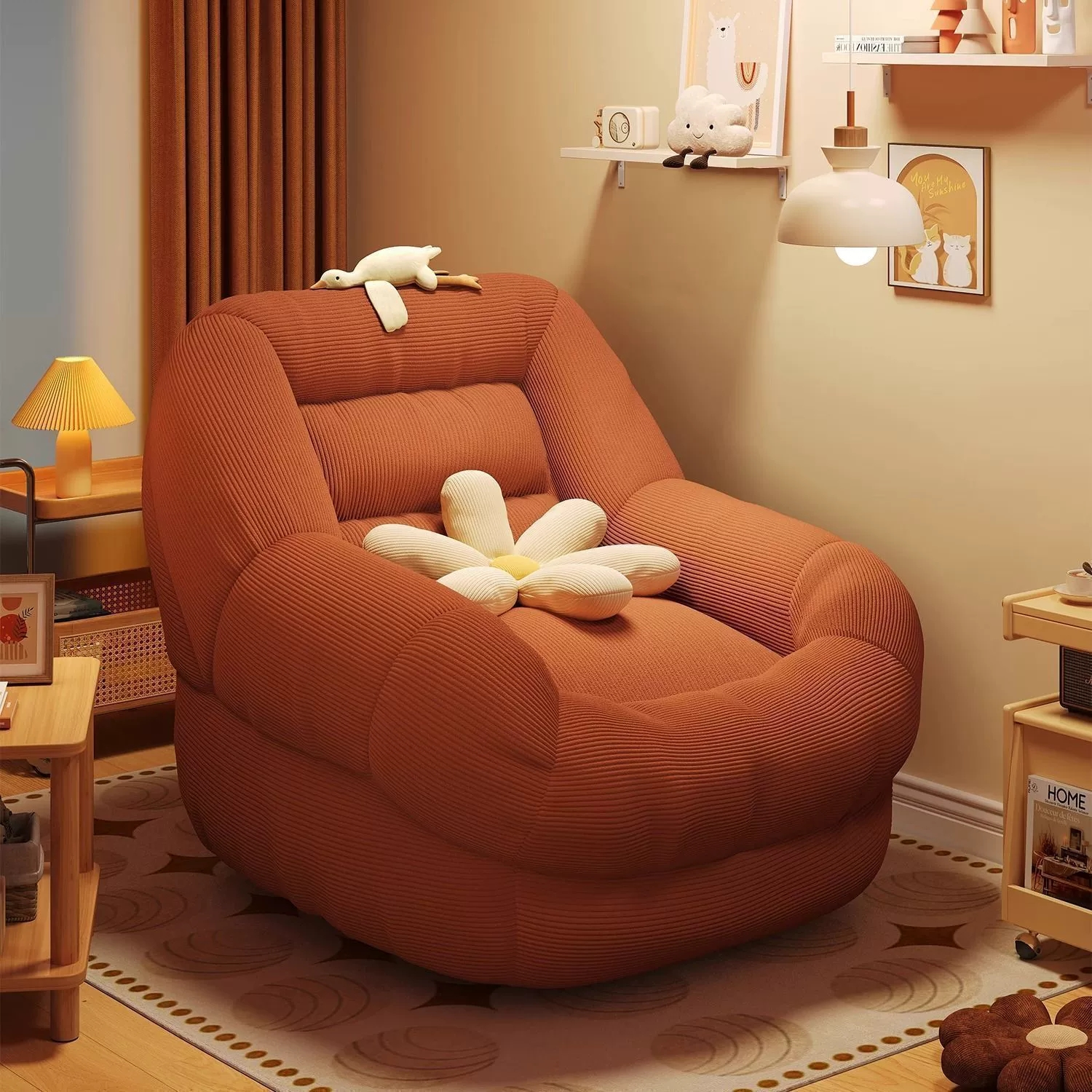 Business Nordic style complete set of fabric sofa living roo