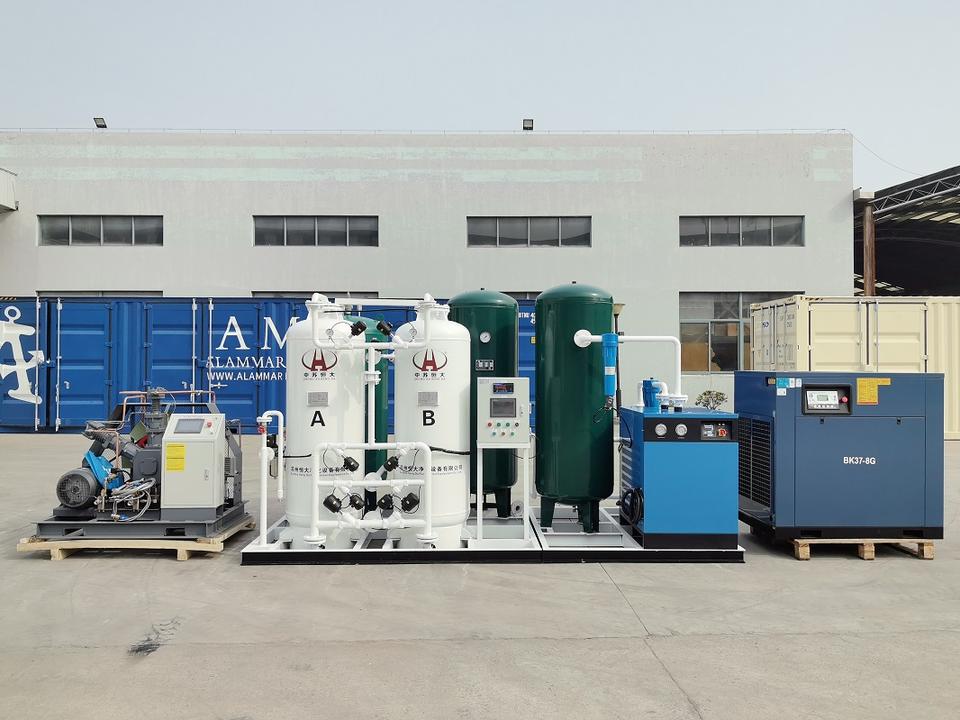 Medical Oxygen Concentrator System 95% Purity 1-200 Nm3/h Medical Oxygen Equipment CE ISO13485 ISO9001