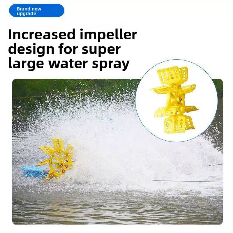 Commercial aquaculture aerator, 220V/380V motor for high-yield fish pond impeller floating air pump