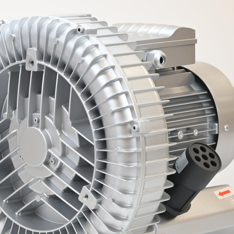 2.2kW single-phase side-flow blower 220V annular high-pressure fan, sewage treatment aeration and ventilation equipment